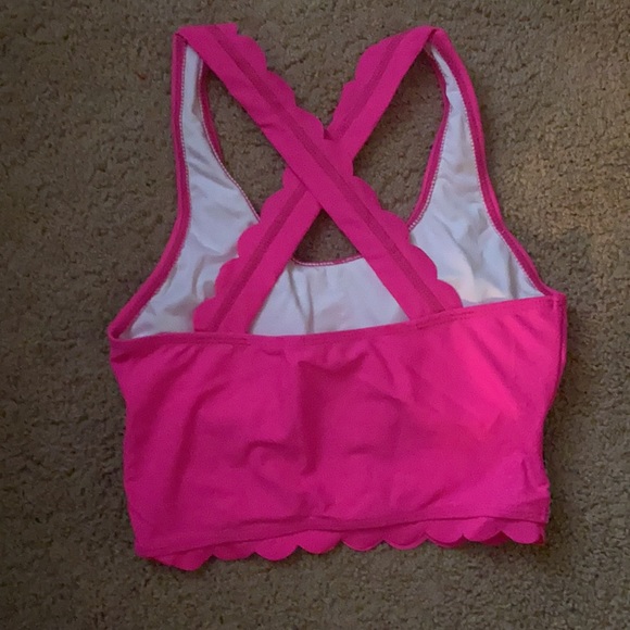 2 piece hot pink swimsuit. - Picture 3 of 5